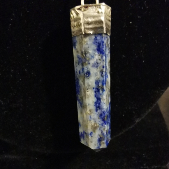 🎁Lapis Lazuli Crystal Point Necklace Natural - Picture 2 of 5